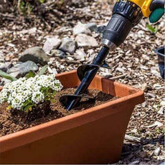 4x75cm Earth Drill Bit Irrigating Planting Auger Digs Hole For Bulb Plant