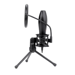 USB Condenser Recording Microphone Omnidirectional Studio Vocals Voice Mic with Tripod for Computer