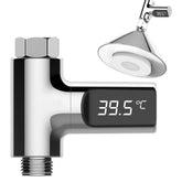 LED Display Home Water Shower Thermometer Flow Self-Generating Electricity Water Temperture Meter Monitor Energy Smart Meter for Baby Care