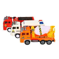 Large Simulation Electric Car Universal Engineering Vehicle Toy 4D Light Music Children's