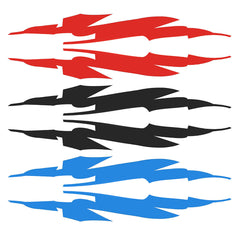 Sports Racing Stripe Graphic Sticker Red Auto Car Body Side Door for Vinyl