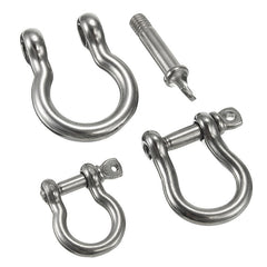 M4 M5 M6 D Ring Bow Shackle with Screw Pin 304 Stainless Steel Bracelet Shackle