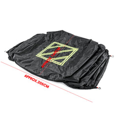 Protective Cover With Reflective Sign 2-3 Bikes For Motorhome Bike Waterproof Sunscreen