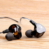Portable Wired Control In-ear Earphone 3.5mm Jack Hi-Fi Stereo Waterproof Dual Unit With Mic
