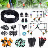 131ft/40M 47PCS Drip Irrigation Kit Adjustable Automatic Garden Watering System DIY Garden Watering Micro Drip Irrigation System Hose Kits