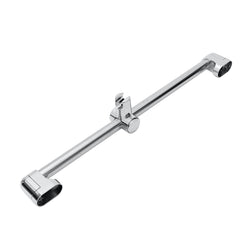 Stainless Steel Adjustable Riser Rail Bar Shower Stand Soap Head Towel Holder 610mm