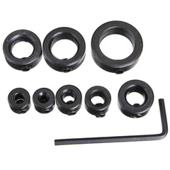 8pcs 3-16MM Drill Bit Shaft Depth Stop Collars Ring Set Wood Drills