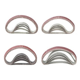 20Pcs 10x330mm Sanding Belts 40/60/80/120 Grit Abrasive Sanding Belts for Grinding Polishing Sander