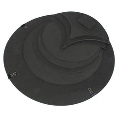 10Pcs Bass Snare Drum Sound off Mute Silencer Drumming Rubber Practice Pad Set