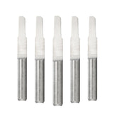 10Pcs 3.175mm Shank V-shape PCB Engraving Drill Bit Single Grooving Flat Bottom 0.8-3mm CNC Router Mill Carbide Milling Cutter Tool