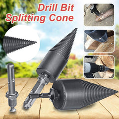 High Speed Wood Separator Spiral Cone Household Firewood Splitter Drill Bit