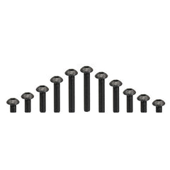 50Pcs Metric M3 304 Stainless Steel A2 Button Head Hex Socket Cap Screw Allen Bolt 10.9 Grade