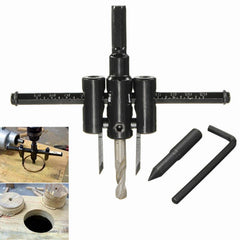 30mm-120mm Adjustable Circle Cutter Metal Wood Hole Saw Drill Bit