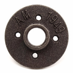 50pcs 3/4 Inch Black Malleable Iron Floor Flange Fitting Pipe NPT Antique Wall Flange Seat