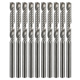 10pcs 1/8 Inch Shank End Mill Cutter 1 Flute Carbide Spiral Milling Cutter