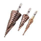 3-12/4-20/4-32mm M35 Cobalt Step Drill Bit 1/4 Inch Hex Shank HSS-Co Step Drill Bit