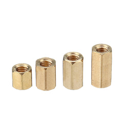 M4BH2 136Pcs M4 Brass Hex Column Standoff Support Spacer Pillar For PCB Board Screw Nut Assortment Set