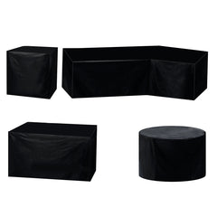 190T Garden Furniture Covers Waterproof Outdoor Rain Snow Chair Sofa Protection