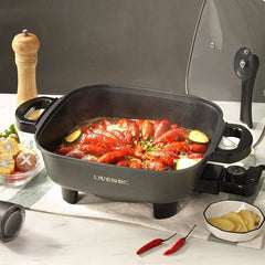 Electric Skillet 5.5L 1800W 5Gear Knob Control Hot Pot Non-Stick Pot from Ecological Chain