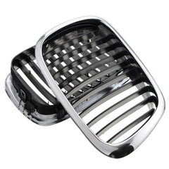 Chrome Black Front Grille Grill For BMW 5 Series