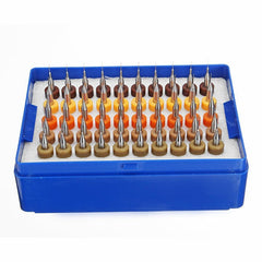 50pcs 0.25-0.45mm Tungsten Carbide Micro PCB Drill Bit Set for PCB Circuit Board