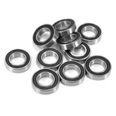 10pcs 15mmx24mmx5mm Deep Groove Metal Rubber Shielded Sealed Ball Bearings