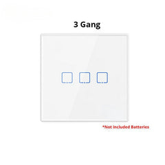 Remote Controller 86 Type Wall Panel Sticky 433MHz RF Remote Control 1/2/3 Gang Works With WiFi Wall Switch