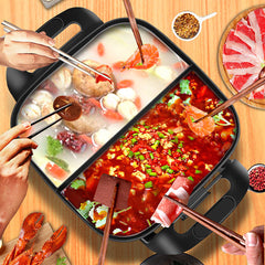 Multifunctional Electric Hot Pot 5L 220V Cookware Non-stick Fry Bake Kitchen
