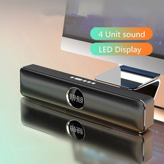 4 Unit Sound LED Display Big Power Wireless Bass Column 6D Stereo Soundbar Music Center Bluetooth Speaker