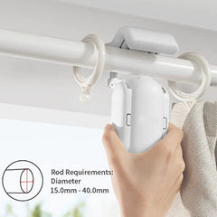 Smart Home Automatic Curtain Machine Free Track Installation Roman Rod Control Work with Alexa Google Home