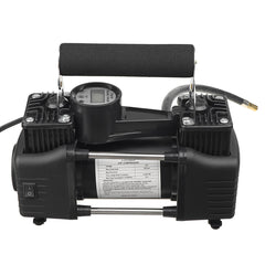 12V 150PSI Dual Cylinder Car Tire Inflator Portable Auto Air Compressor Pump Smart Preset Inflation with LED Light
