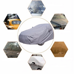 Car Cover Indoor Outdoor Full Auto Cover Waterproof Sun UV Snow Dust Resistant Protection Cover L Size