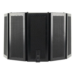 331x1060mm 5 Panels Foldable Studio Microphone Isolation Shield Acoustic Foam Sound Absorbing for Recording Live Broadcast