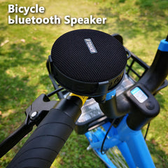 Bicycle Bluetooth Speaker Hi-Fi Stereo Wireless Soundbar TF Card AUX-In IPX7 Waterproof Portable Outdoor Bike Speaker with Mic with Bracket