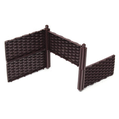 DIY Raised Garden Bed Planter Kit Flower Assembly Square Box Planting Grow Box 4 Side Panel w/ 4 Stakes