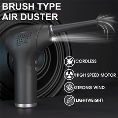 Portable Cordless Vacuum Cleaner 60W 45000Pa Suction USB Rechargeable 15000mAh Battery with LED Ligh for Car Home