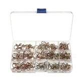 250Pcs Fuel Line Silicone Vacuum Hose Clamps Tubing Spring Clips Clamps Tube Clamps Fastener Assortment Kit