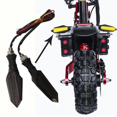 36-60V Universal Electric Scootor Taillight E-bike Turn Signal Light + Brake Light For ES18 ES19 ES18lite ES18P L8SPRO Electric Bike