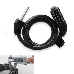 Bicycle Locks Thickened 1.2M 325G Bike Password Lock Cable Steel PVC Cycling Accessories