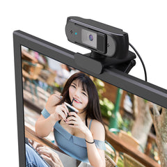 Wired Computer Webcam 1080P 5MP Auto Focus 360 Degree Rotatable Webcam With Privacy Cover Design For Video Calling Meeting