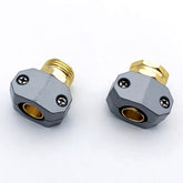 2Pcs Garden Hose Repair Fittings Aluminum Male and Female Hose End Water Hose Repair Connector