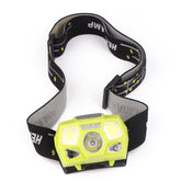 COB LED Headlamp USB Interface Waterproof Camping Hiking Cycling Fishing Light Bike Bicycle
