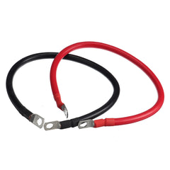 2pcs 50cm 100A 12-24V Battery Joiner Connector DC Lead Wire Cable & lugs