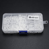 300Pcs Nylon Screw White/Black Hex Screw Nut PCB Standoff Spacer Assortment Kit