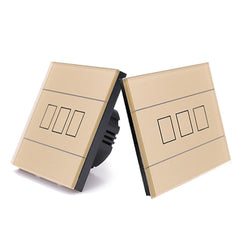 Single Frewire 3 Way RF433 Intelligent Remote Control Smart Switch With Wireless Random Stickers For Smart Home