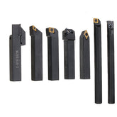 7pcs 16mm Shank Lathe Turning Tool Holder Boring Bar CNC Tools Set With Carbide Inserts And Wrenches