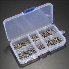 M2 Stainless Hex Socket Cap Head Screws Allen bolt Nut Assortment Kit 180pcs