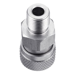 Stainless 1/8 BSPP Quick Release Hexagonal Coupler with 3 plugs for PCP Air Filling
