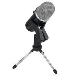 USB Condenser Professional Microphone with Stand for Computer Recording PC Live