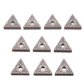 10Pcs Carbide Inserts Lathe Turning Tool Holder Inserts